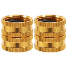 Lot de 2 raccords doubles femelles pivotants en laiton pour tuyau d'arrosage, adaptateur fileté femelle 3/4" pour tuyau d'arrosage