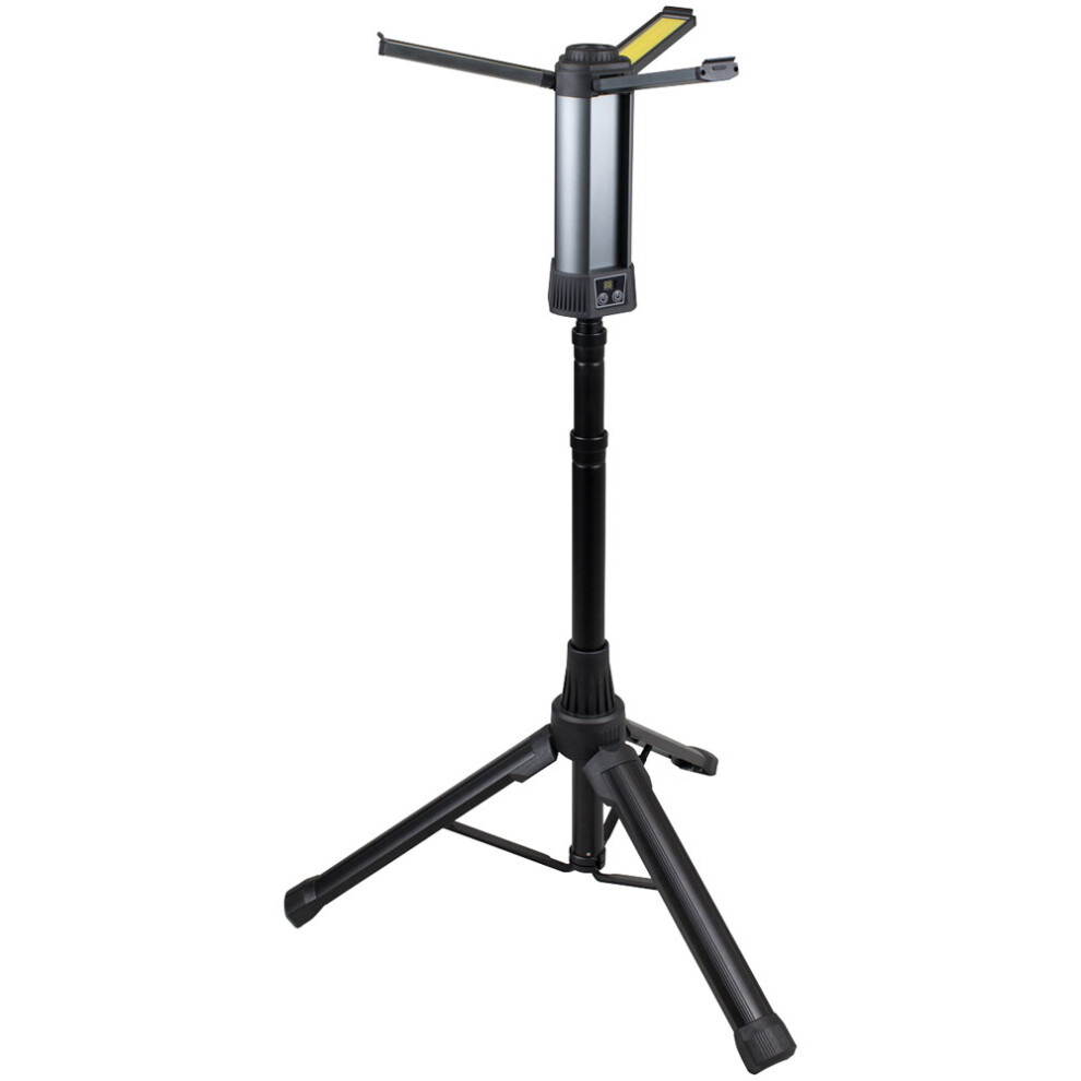 Sealey Led240 Rechargeable Flexible Floodlight - Tripod 24W Cob Led & 5W Smd Led
