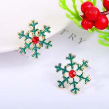 12 orecchini a tema natalizio, graziosi accessori per le orecchie, gioielli casual, regalo di Natale, ornamento per le orecchie per feste, per donne