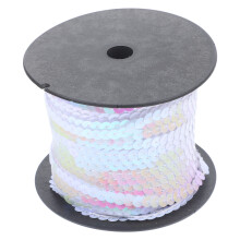 1 Roll of Craft Sequin PVC Round Decorative Embellishments for Clothes DIY Crafts