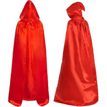 Halloween-Samtumhang mit Kapuze – Hexen- und Vampirkostüm für Damen und Herren, geeignet für Cosplay und Weihnachten