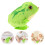 Groene opwindbare pluche kikker voor baby's 1
