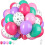 Ensemble de 50 ballons de Noël rouges, verts et blancs 1