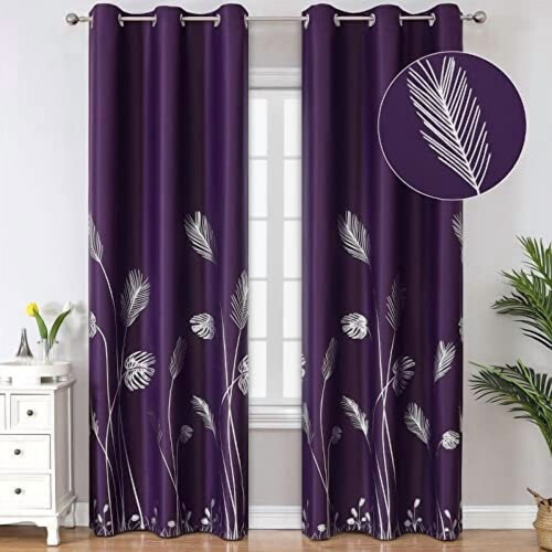 Tende termiche oscuranti viola 52x84 pollici