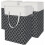 Conjunto de 3 cestos de roupa dobráveis de 75L 1