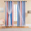 Perdele opace cu stele curcubeu, 2 panouri, 86 cm lățime 1