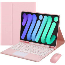 Capa com teclado sensível ao toque para iPad Mini 7 (2024) e Mini 6