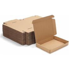 7x5x1 Inches Shipping Boxes Pack of 50, Small Corrugated Cardboard Box for Mailing Mailer Packing, Brown