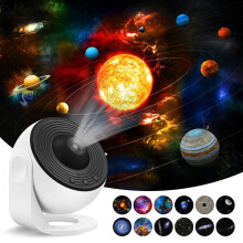 Projetor de planetário para quarto, projetor de estrelas e galáxias, projetor de nebulosas e Via Láctea com temporizador, lâmpada LED espacial e