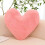 Heart Shaped Faux Fur Throw Pillow 50cm 1