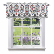 Boho stylový pruhovaný volán, 54x18 palců, kapsa na prut