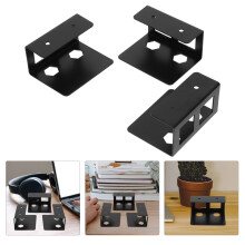 Suport pentru laptop sub birou, 8,00 x 6,10 x 4,30 cm, negru