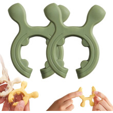 Soporte de silicona para utensilios de cocina con mango
