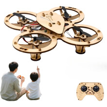 Kit de drone en bois à monter soi-même, quadricoptère télécommandé