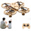 Kit dronă din lemn DIY, cu telecomandă, quadcopter 1