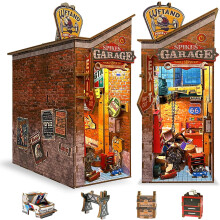 Kit de rincón de lectura para garaje – Rompecabezas 3D de madera, 1 pieza