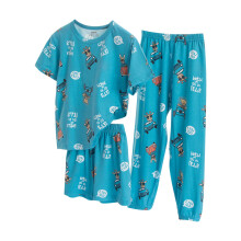Pijamas de verano para niños con estampado animal para niños