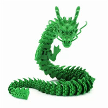 Kloubový drak vytištěný na 3D tiskárně, hračky s draky proti úzkosti, otočné a polohovatelné klouby, modely draků