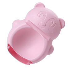 1 bol à goûter avec support pour téléphone portable, en forme de petit ours rose, pour conserver les fruits secs et les noix.