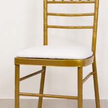 Copricuscini per sedie Chiavari in spandex bianco BalsaCircle5, ideali per matrimoni e feste.