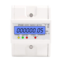 5-80A 220/380V 4-draads kWh-meter met LCD-display en DIN-railmontage