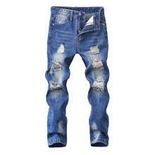 Pantaloni in denim elasticizzato slim fit da ragazzo, blu, 11-12 anni