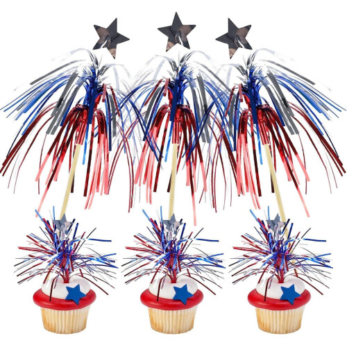 Κόκκινα Λευκά Μπλε Πένσες Κοκτέιλ για Πυροτεχνήματα 30 τεμ.