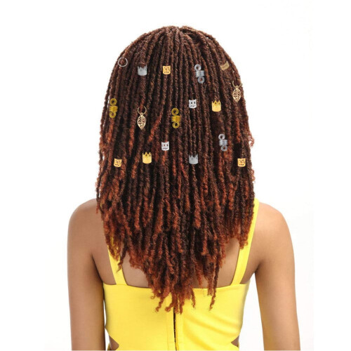 Dreadlock-Perlen, Metall-Haaraccessoires, 200 Stück