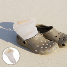 Doublures souples LEDMOMO pour sabots, en coton blanc et peluche, pour chaussures (2 paires)