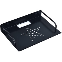 RENACLIPY Schwarze Aluminium-Wandhalterung für Projektoren und Router – Minimalistisches Heimkino