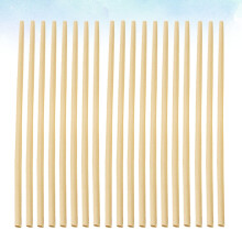 Pajitas de color beige con tallo para beber, seguras y ecológicas, ideales para fiestas. Pajitas de agua prácticas (100 unidades).