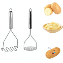 Potatisstötare i rostfritt stål med dubbla huvuden