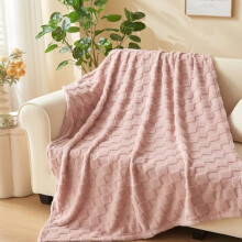 Super Soft Throw Blanket Pink Premium Silky Flannel Fleece 3D Checkered Lightweight Bed Blanket All Season Use (Pink Checkered, Throw(50"x70"))