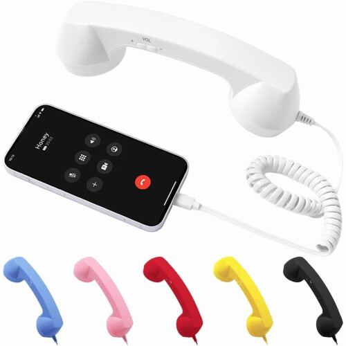 Retro telefonhåndsett type-C kablet