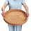 Bandeja de servir de ratán de 30 cm x 5 cm. 1