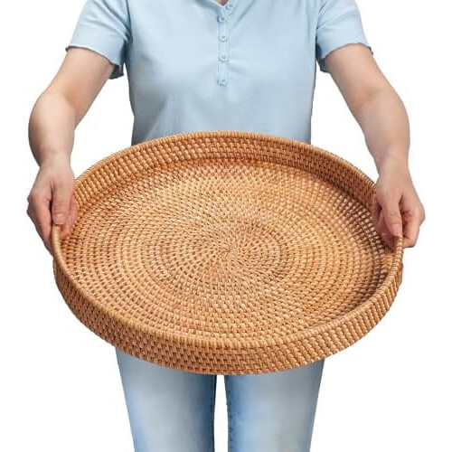 Δίσκος σερβιρίσματος από ρατάν 30cm x 5cm