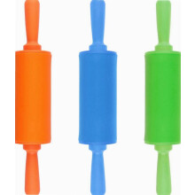 Ensemble de 3 mini rouleaux à pâtisserie, rouleau à pâte en plastique de 22,6 cm