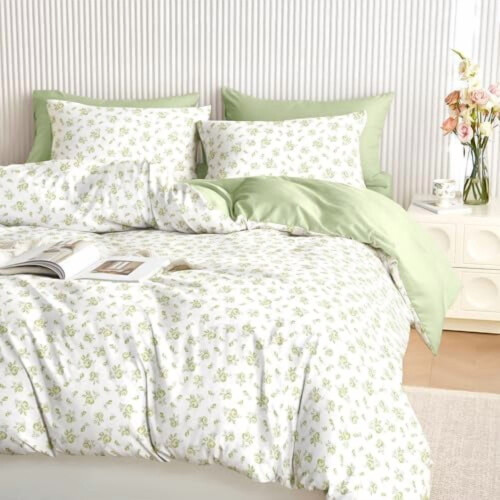 Set copripiumino floreale singolo/singolo extra-lungo da 3 pezzi
