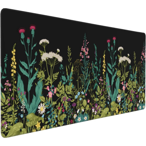 Mousepad para jogos 35,5 x 16 polegadas com base de borracha antiderrapante