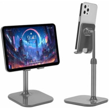 Suport de telefon din aluminiu roz pentru iPhone și tablete