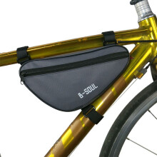 Bolsa para cuadro de bicicleta, bolsa triangular para tubo delantero (1 pieza)