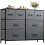 Fabric Drawer Cabinet Gray 8-Drawer Storage 1