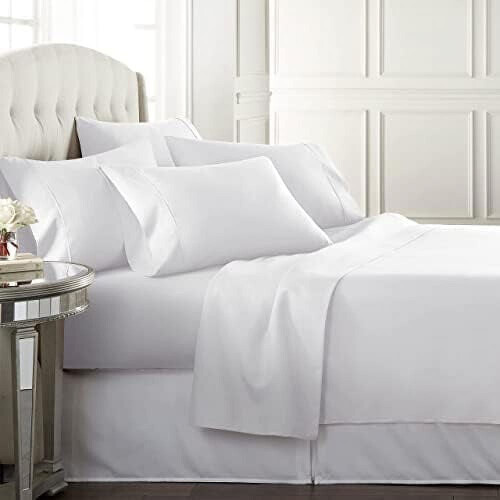 Full Size Microfiber Bed Sheet Set with 4 Pillowcases