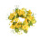 Krans af kunstig blomsterlysring – 8 cm indvendig diameter 1