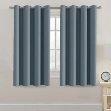 Blackout Thermal Curtain Panel Stone Blue 100x84in
