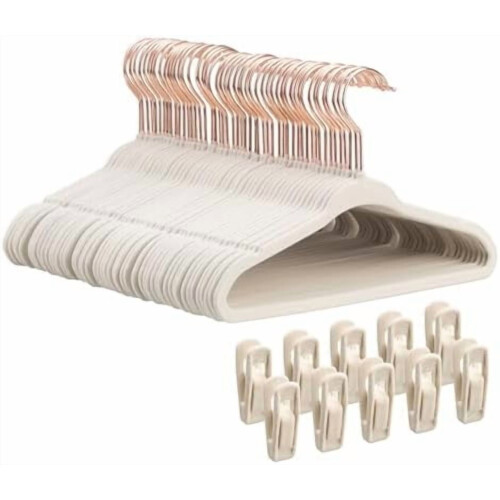 Baby-Samtkleiderbügel, 28 cm, 30er-Packung mit 10 Clips
