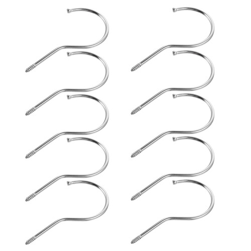 Kleiderhaken aus Edelstahl – 20er-Packung