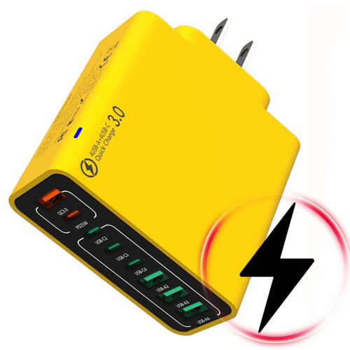 Γρήγορος φορτιστής 8 θυρών USB-C και USB-A
