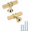 Brushed Gold Cabinet Knobs Zinc Alloy 2 inch 5-Pack 1