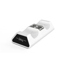 PS5Dual ladestasjon med kontaktadapter